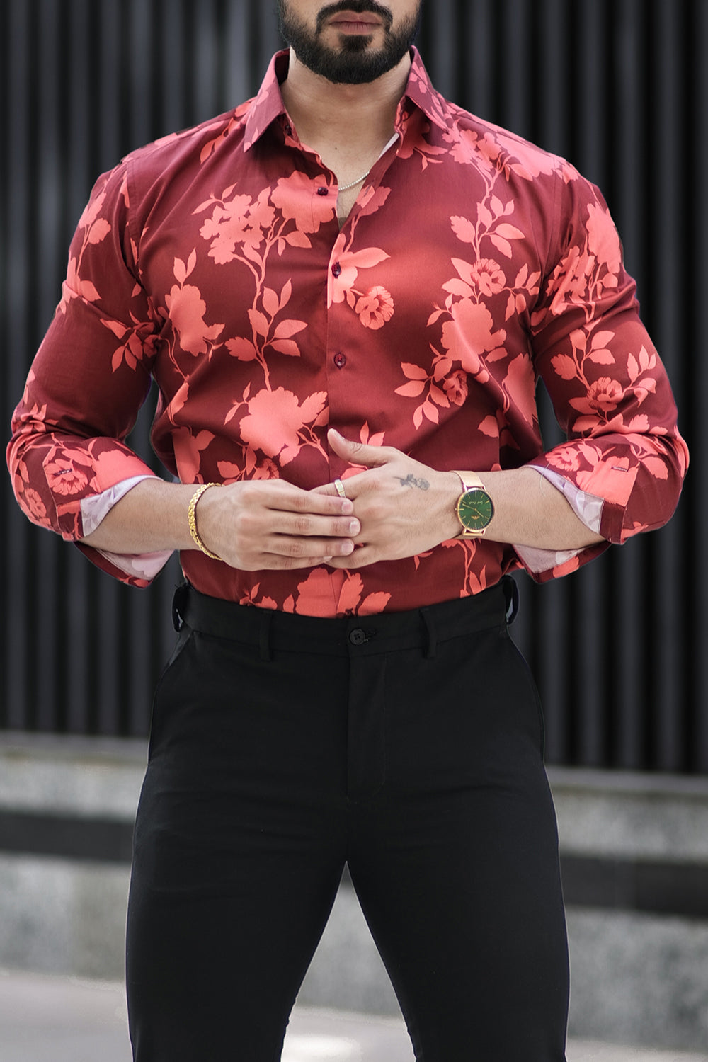 Hibiscus Hues Printed Shirt