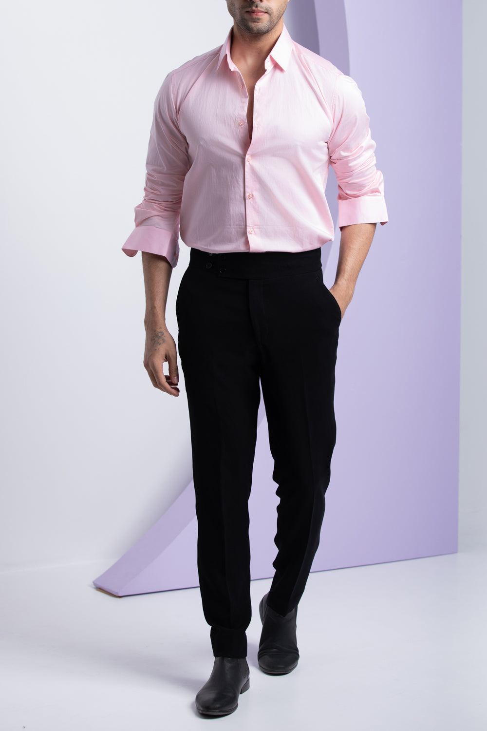 Classic Pink - Cotton Satin Shirt