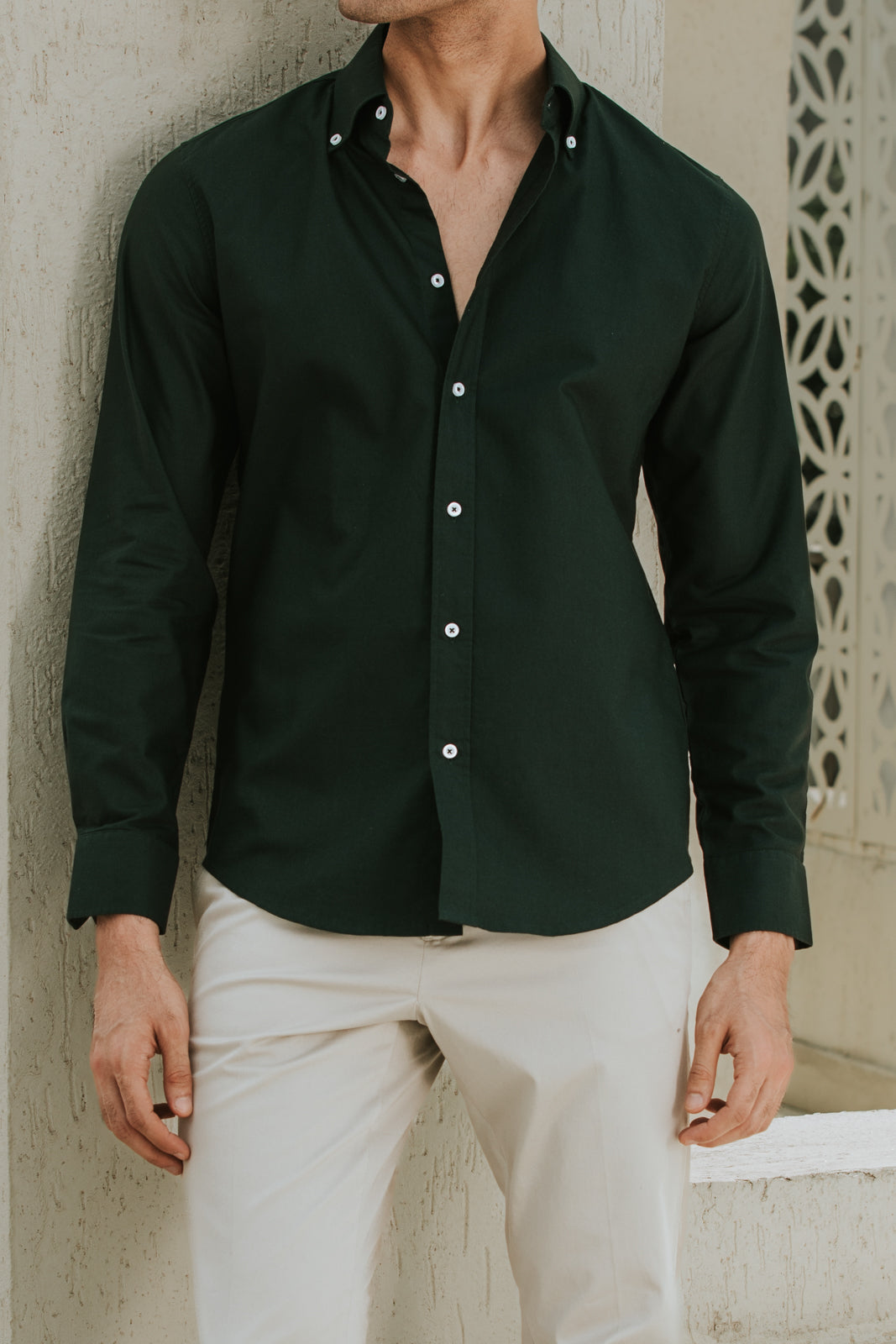 Green Buttondown Oxford Shirt