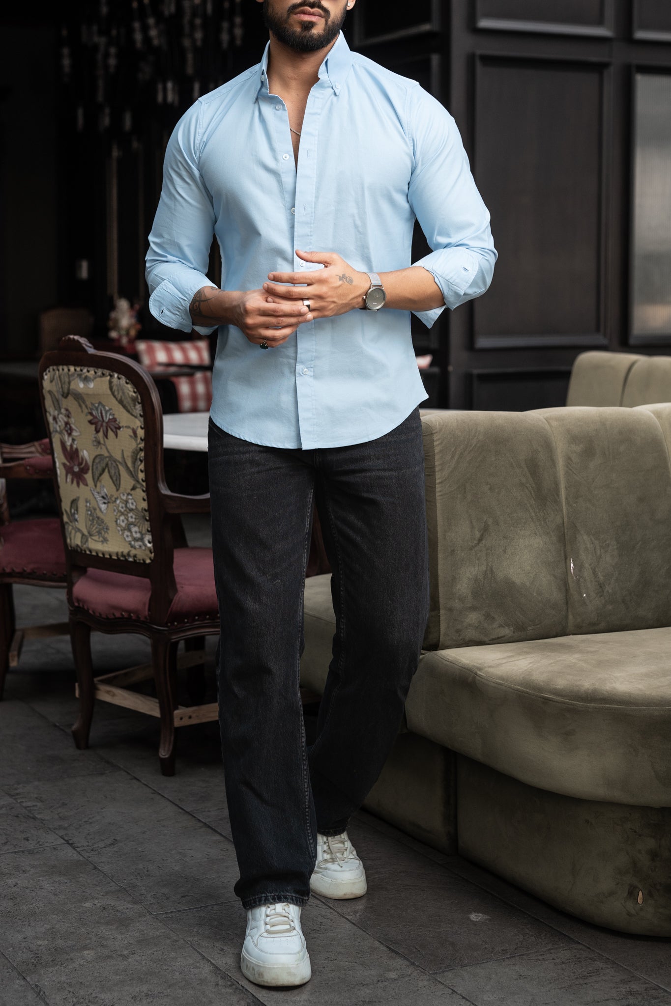 Sky Buttondown Oxford Shirt