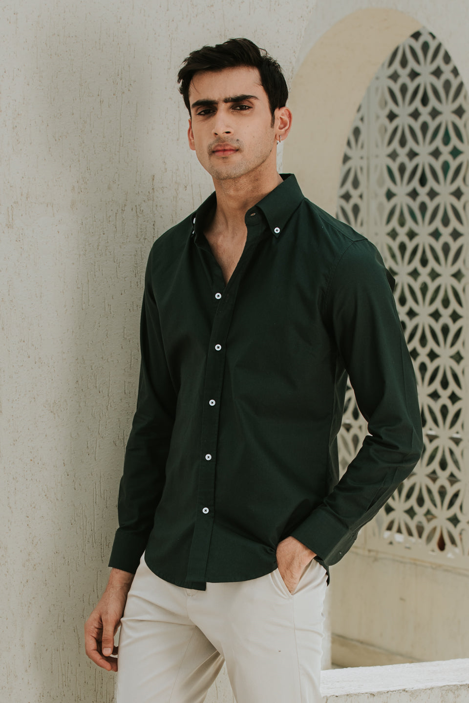 Green Buttondown Oxford Shirt