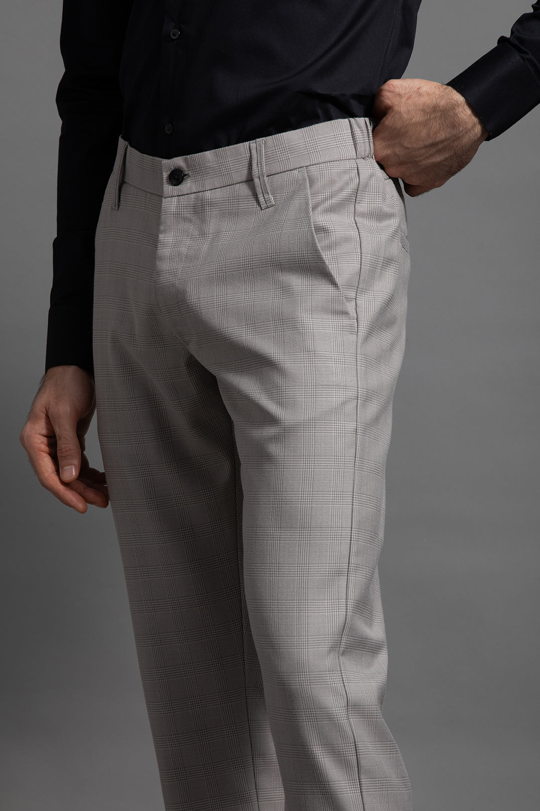 GREY CHECKERED TROUSERS - LIMITED EDITION