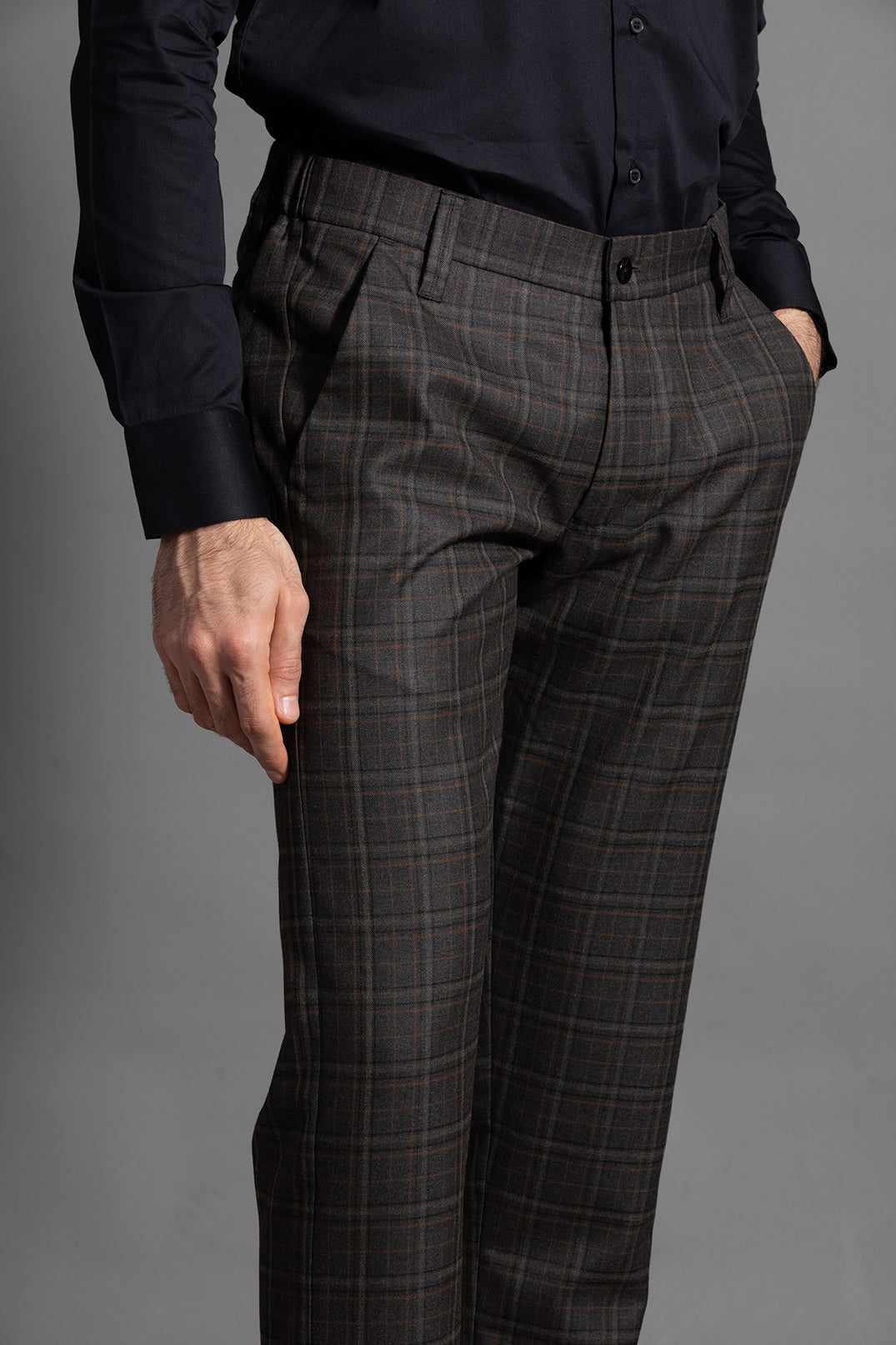 BROWN CHECKERED TROUSERS - LIMITED EDITION