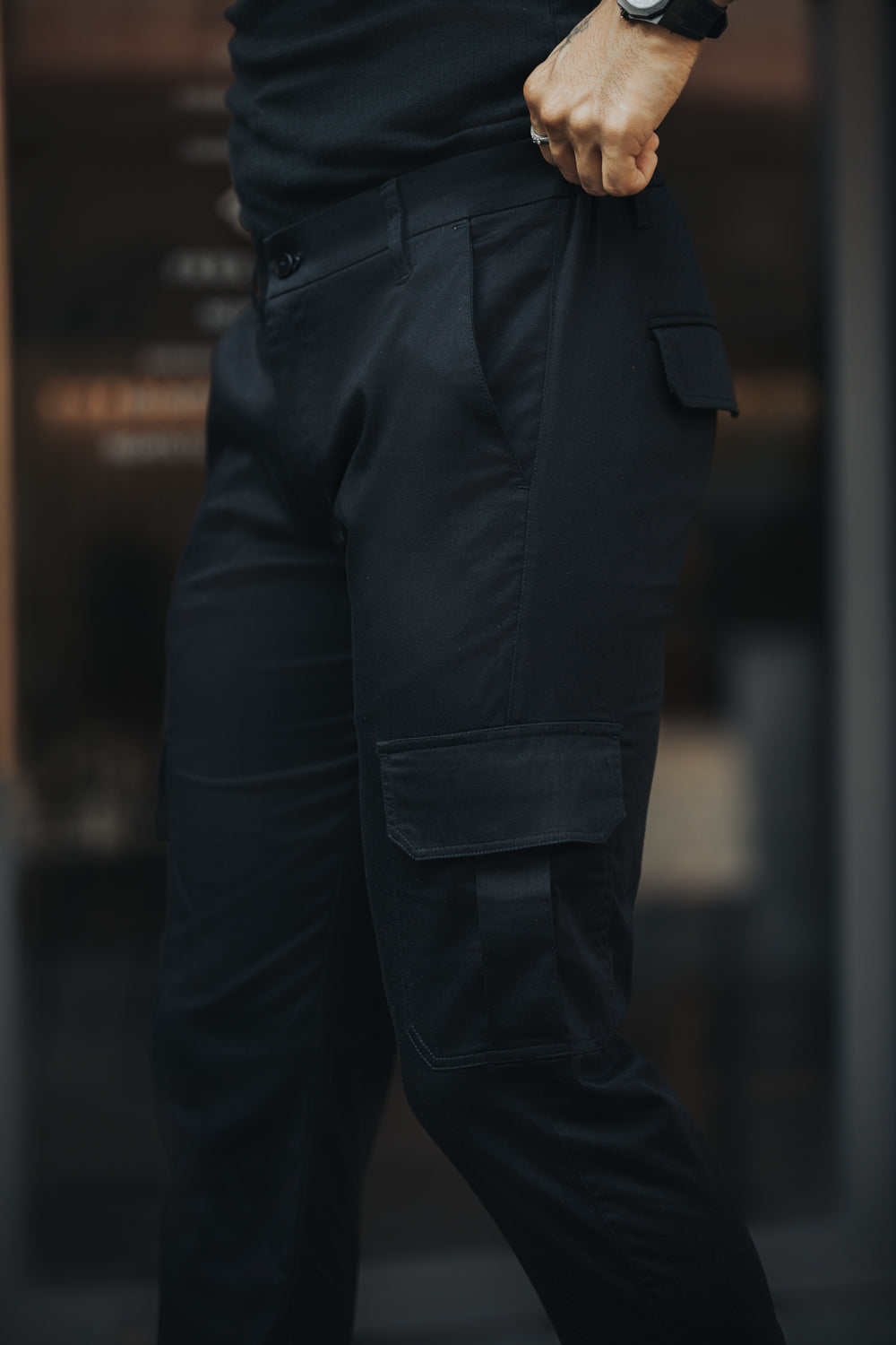 Black Cargo 6-Pocket