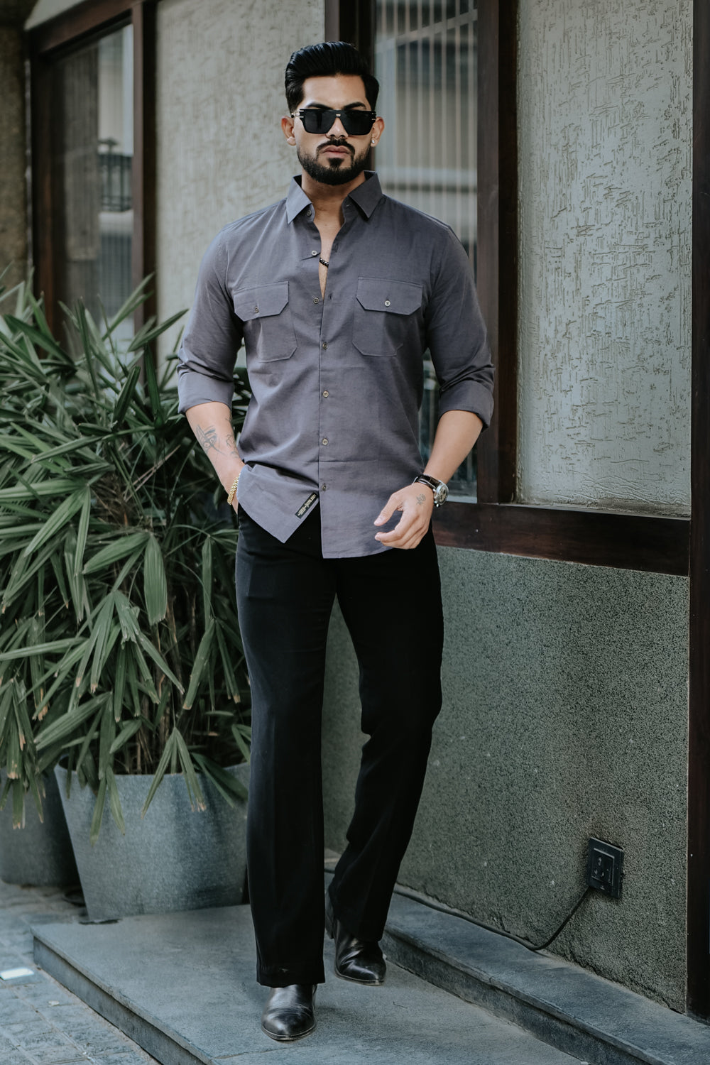 Heritage Grey Linen Shirt