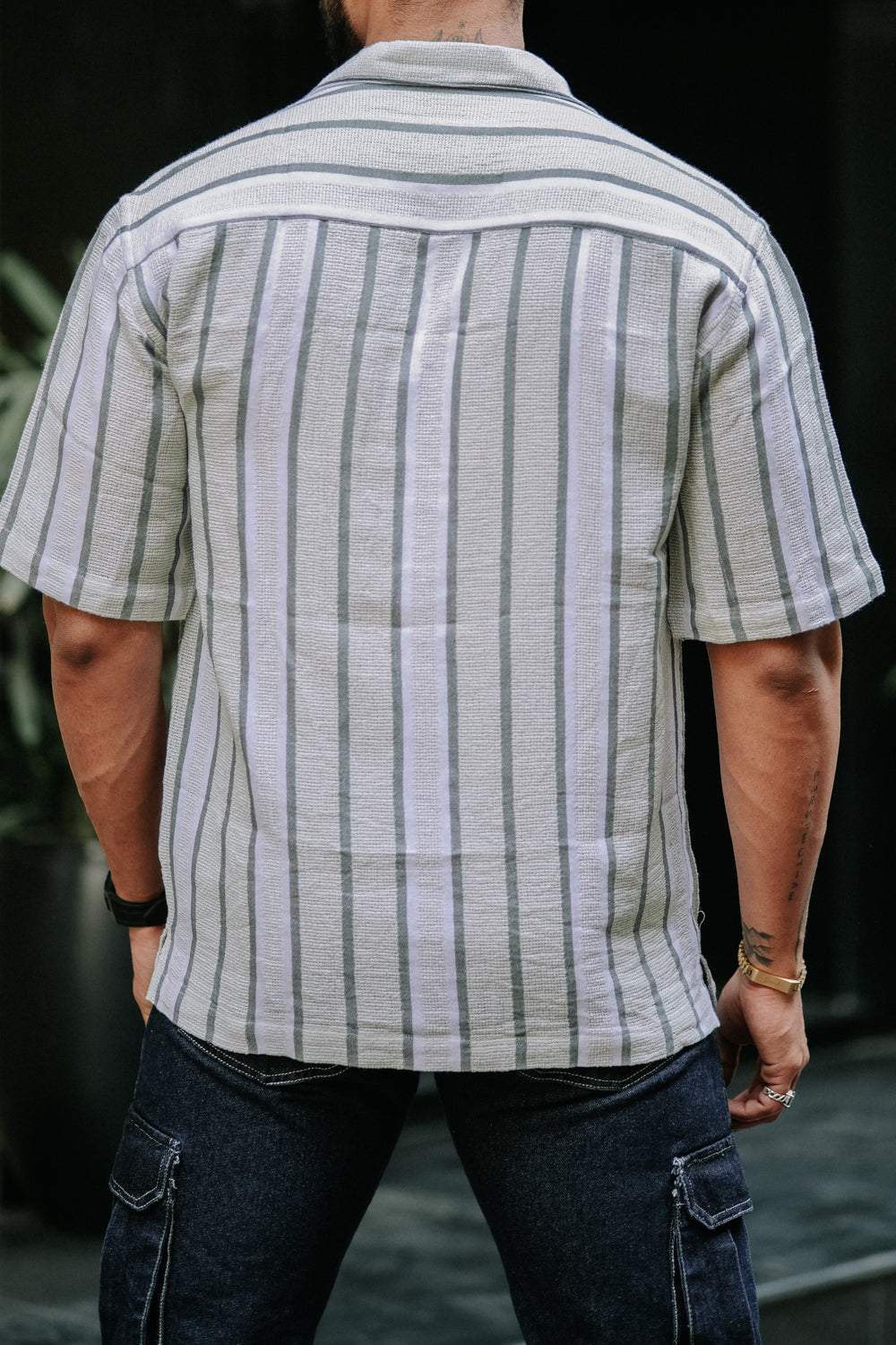 Textured Striped Shirt