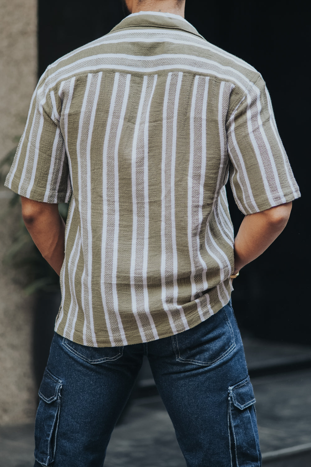 Textured Striped Shirt