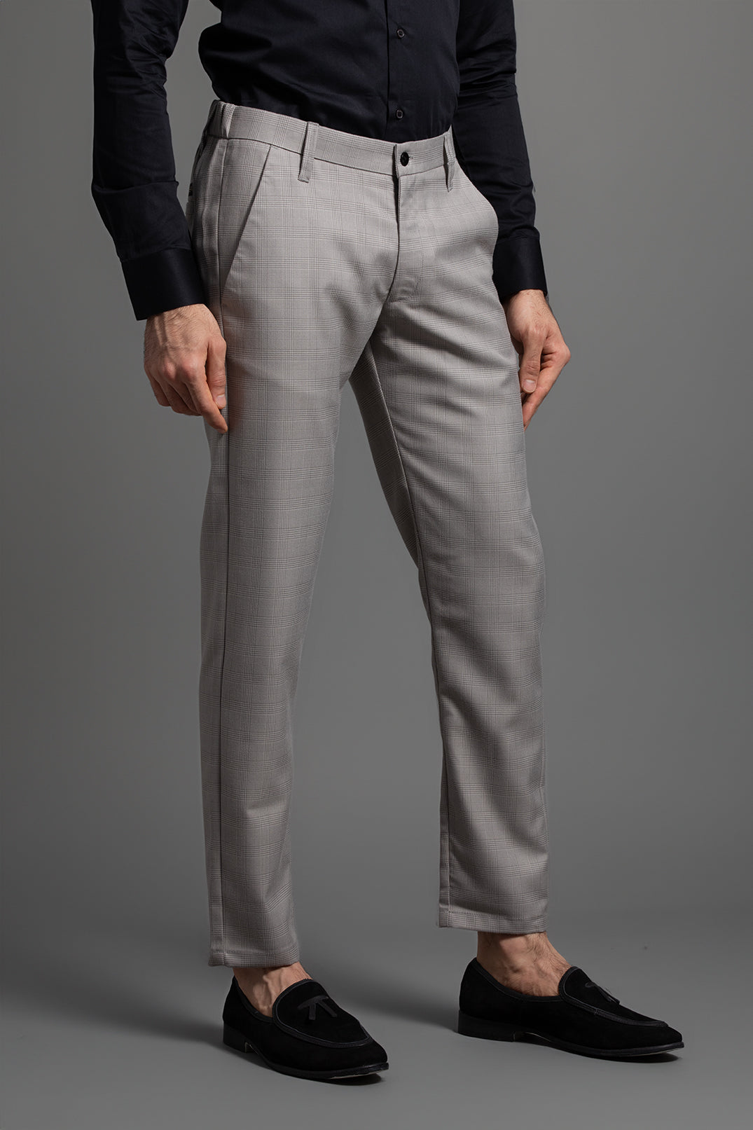 GREY CHECKERED TROUSERS - LIMITED EDITION